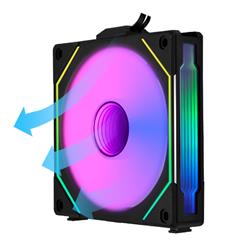 LIAN LI Uni Fan SL-INF 120 Reverse Blade 120mm Case Fan, Single Pack - Black