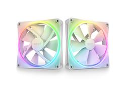 NZXT F120 RGB DUO Ventilateur de boîtier Paquet de 3, Blanc