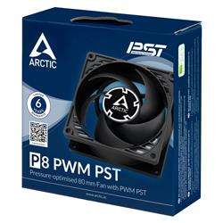 ARCTIC COOLING P8 P8 PWM PST Case Fan  Black(Open Box)