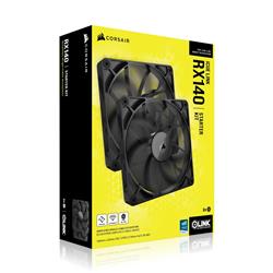 CORSAIR RX Series, iCUE LINK RX140 140mm Fan, Dual Pack(Open Box)