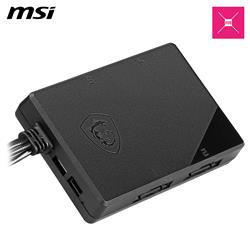 MSI MPG EZ120 ARGB-3B, bloc de connecteur magnétique - paquet de 3 noir