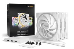 be quiet! LIGHT WINGS 140mm White PWM high-speed Triple-Pack  , Case fan(Open Box)