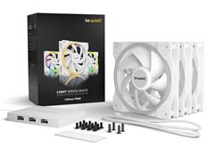 be quiet! LIGHT WINGS 120mm White PWM Triple-Pack, Case fan
