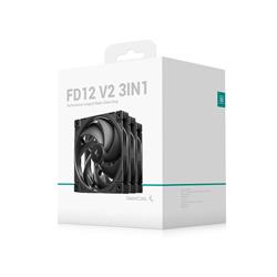 DeepCool FD12 V2 3IN1 120mm Case Fan 3-Pack Black