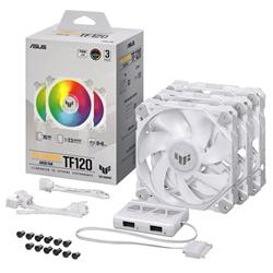 ASUS TUF GAMING TF120 ARGB White 3IN1 120mm Case Fan 3-Pack White