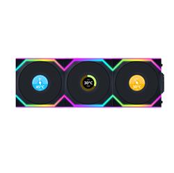 LIAN LI UNI FAN SL WIRELESS RGB Reverse Blade Black Color 3x 12cm Fan Pack with Controller (Reverse Blade )