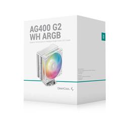 DeepCool AG400 G2 WH ARGB Refroidisseur d'air pour processeur Blanc