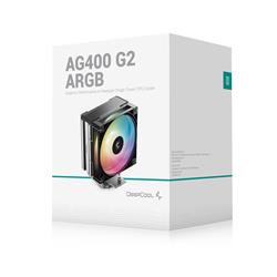DeepCool AG400 G2 ARGB Refroidisseur d'air pour processeur Noir