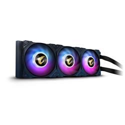 GIGABYTE AORUS WATERFORCE X 360, All-in-one Liquid Cooler with Circular LCD Display, RGB Fusion 2.0, 120mm ARGB Fans(Open Box)
