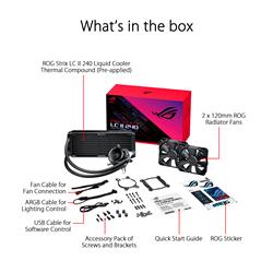 ASUS ROG Strix LC II 240 All-in-one AIO Liquid CPU Cooler 240mm Radiator(Open Box)