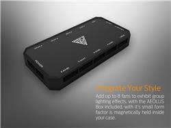 GAMDIAS CHIONE P2-360R, refroidisseur de jeu RGB, 3 x ventilateur Trio Ring de 120 mm, synchronisation avec la carte mère, b...