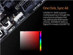 GAMDIAS CHIONE P2-360R, refroidisseur de jeu RGB, 3 x ventilateur Trio Ring de 120 mm, synchronisation avec la carte mère, b...