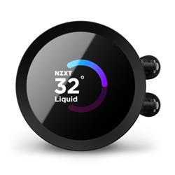 Refroidisseur liquide NZXT Kraken 240 - 240 mm AIO avec 1,54 pouces. Ventilateurs d'affichage et de radiateur (noir)