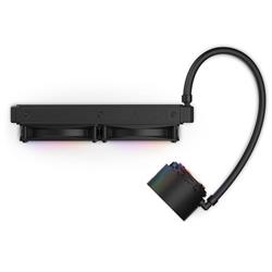 Refroidisseur liquide AIO NZXT Kraken 240 Elite RGB de 240 mm avec affichage, contrôleur RGB et ventilateurs RGB (noir)