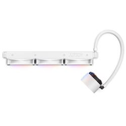 NZXT Kraken 360 Elite RGB - Refroidisseur liquide AIO de 360 mm avec affichage, contrôleur RGB et ventilateurs RGB (blanc)