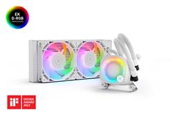 EKWB Nucleus AIO CR240 Lux D-RGB Liquid Cooler - White