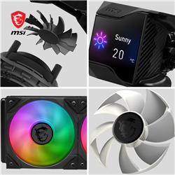 MSI MPG CORELIQUID D240 AIO Liquid CPU Cooler, 240mm Radiator