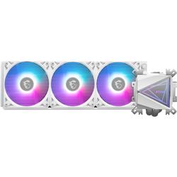 MSI MAG Coreliquid I360 AIO Liquid CPU Cooler - White, 360mm Radiator, Triple 120mm ARGB PWM Fans, Compatible with LGA 1851 Soc