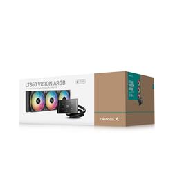 DeepCool LT360 VISION ARGB 360mm Liquid Cooler Black