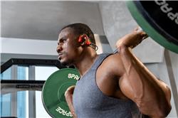 SHOKZ OpenSwim Pro Bone Conduction Bluetooth Headphones, Red