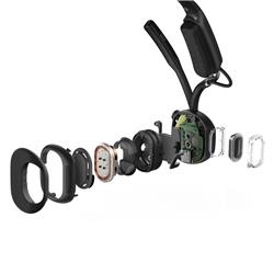 SHOKZ OpenMeet UC USB-A NC Bluetooth Stereo Headset with Mic, Black
