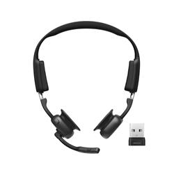 SHOKZ OpenMeet UC USB-A NC Bluetooth Stereo Headset with Mic, Black