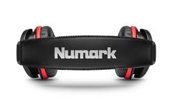 NUMARK HF175 Closed-Back Monitoring Headphone, Black/Red