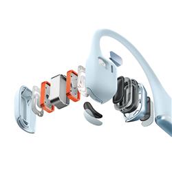 SHOKZ OpenRun PRO 2 BT Bone Conduction Open-Ear Sport Headphones, Blue