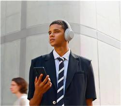 SONY Casque sans fil à réduction du bruit WH-1000XM4C, Platine d'argen