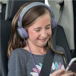 JLAB Casque supra-auriculaire filaire JBuddies Studio, violet/gris
