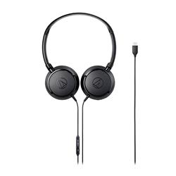 AUDIO TECHNICA ATH-S120C Écouteurs supra-auriculaires USB-C, noir