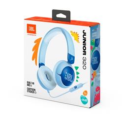 Casque supra-auriculaire filaire pour enfants JBL Junior 320, bleu