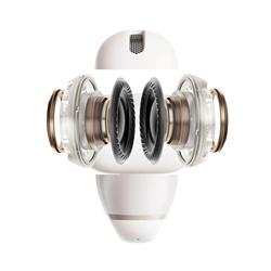 SHOKZ OpenDots 2 Open-Ear True Wireless Earbuds, Pearl White