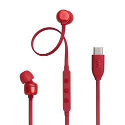 JBL Tune 310C Wired In-ear USB-C Headphones, Red