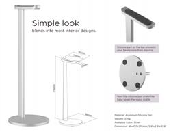 Support pour casque BRATECK HPS01-1 Design minimaliste(Open Box)