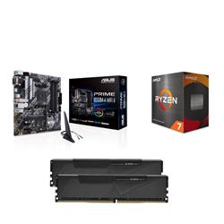 AMD Ryzen 7 5700X CPU + ASUS Prime B550M-A WIFI II Motherboard + KLEVV BOLT X 16GB DDR4 3200MHz CL16 RAM