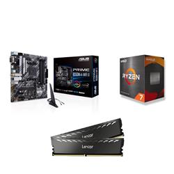 AMD Ryzen 7 5800X CPU + ASUS Prime B550M-A WIFI II Motherboard + Lexar THOR 16GB (2x8GB) DDR4 CL16 RAM
