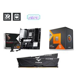 AMD R5 7600X3D CPU + MSI PRO B850M-A WIFI Motherboard + T-Force 32GB D5 6000MHz CL30 RAM
