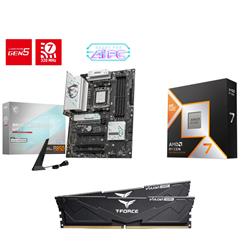 AMD Ryzen 7 9800X3D CPU + MSI B850 GAMING PLUS WIFI Motherboard + T-Force 32GB D5 6000MHz CL30 RAM