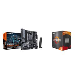AMD Ryzen 5 5500 CPU + GIGABYTE B550M GAMING X WIFI6 Motherboard