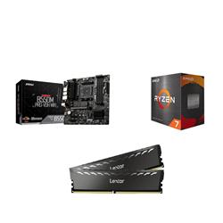 AMD Ryzen 7 5700 CPU + MSI B550M PRO-VDH WIFI Motherboard + Lexar THOR 16GB (2x8GB) DDR4 CL16 RAM
