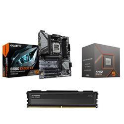 AMD Ryzen 5 8400F CPU + GIGABYTE B650 EAGLE AX Carte mère + KLEVV FIT  V 16 Go DDR5 5600MHz CL30 RAM