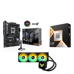AMD Ryzen 7 9800X3D CPU + ASUS TUF GAMING B850-PLUS WIFI Motherboard + TUF Gaming LC III 360 ARGB