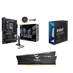 Intel Core Ultra 9 285K CPU + ASUS TUF GAMING Z890-PLUS WIFI Motherboard + T-Force 32GB D5 6000MHz CL30 RAM