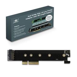 Vantec M.2 NVMe PCIe x4 Low Profile Card with 22110 Length Support