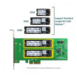 Dual M.2 SSD RAID PCIe x4 Host Card(Open Box)