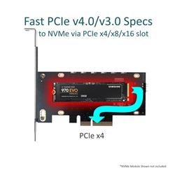 Vantec M.2 NVMe PCIe x4 RGB LED Card with Heat Sink-(UGT-M2PC12-RGB)