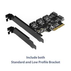 Vantec 5 Port SATA III 6Gbps PCIe x4 Host Card (UGT-ST655)(Open Box)
