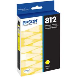 EPSON T812 Standard Capacity Yellow Ink Cartridge with Sensormatic
