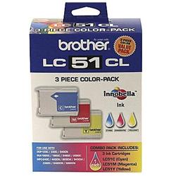 Cartouche d'encre tricolore BROTHER LC-51